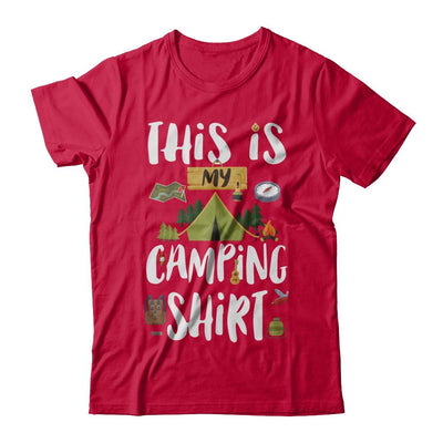 Funny This Is My Camping-T-Shirt & Hoodie-Classic T-Shirt-Red