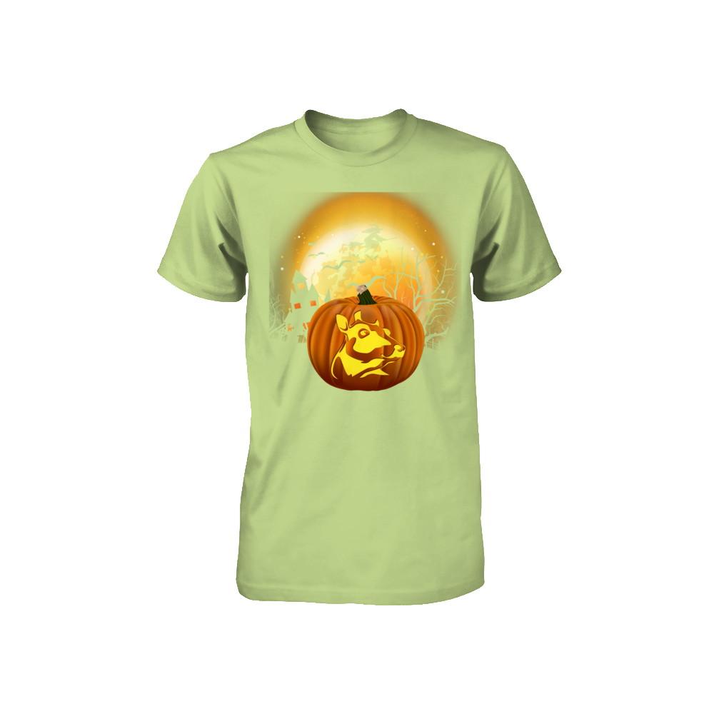 Pumpkin Cow Halloween Human Costume Youth-Youth Shirt-Toddler T-Shirt-Key Lime
