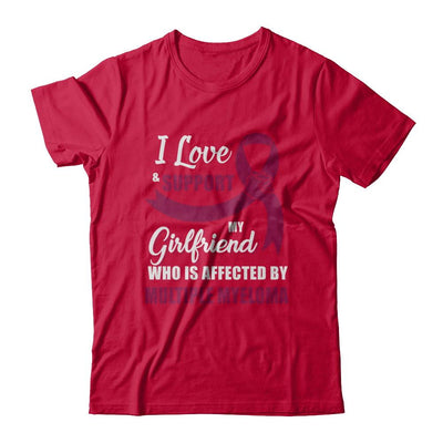 Multiple Myeloma Awareness Support Burgundy Girlfriend Boyfriend-T-Shirt & Hoodie-Classic T-Shirt-Red