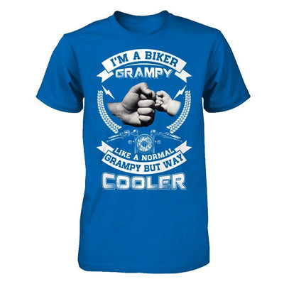 I'm A Biker Grampy Like A Normal Grampy But Way Cooler-T-Shirt & Hoodie-Classic T-Shirt-Royal