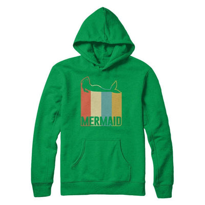 Classic Vintage Retro Style Mermaid-T-Shirt & Hoodie-Pullover Hoodie-Irish Green