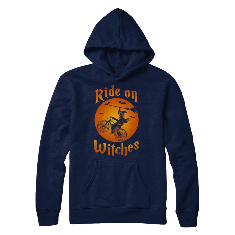 Ride On Witches-T-Shirt & Sweatshirt-Pullover Hoodie-Navy
