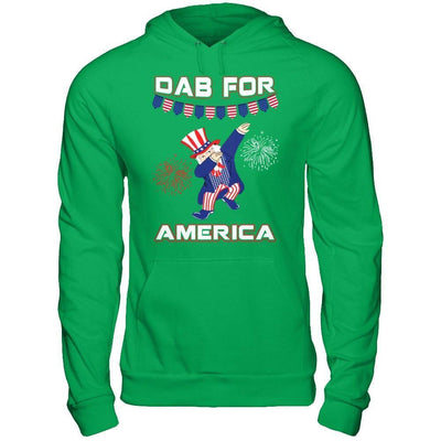 Funny Dabbing Uncle Independence Day 4Th Of July-T-Shirt & Hoodie-Pullover Hoodie-Irish Green