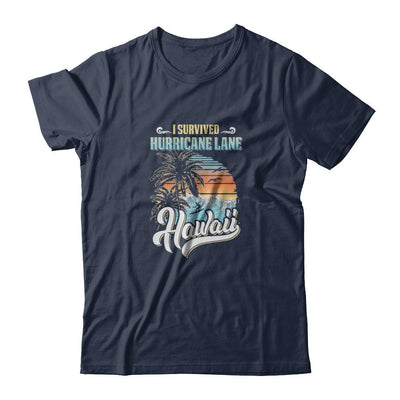 I Survived Hurricane Lane Hawaii-T-Shirt & Tank Top-Classic T-Shirt-Navy