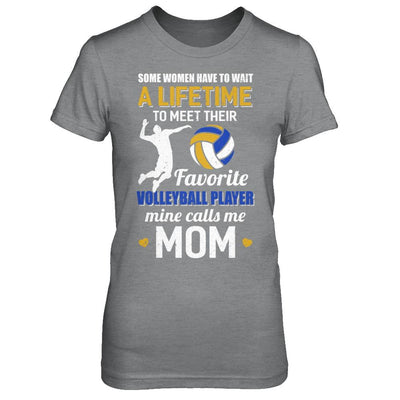 Funny My Favorite Volleyball Player Calls Me Mom-T-Shirt & Hoodie-