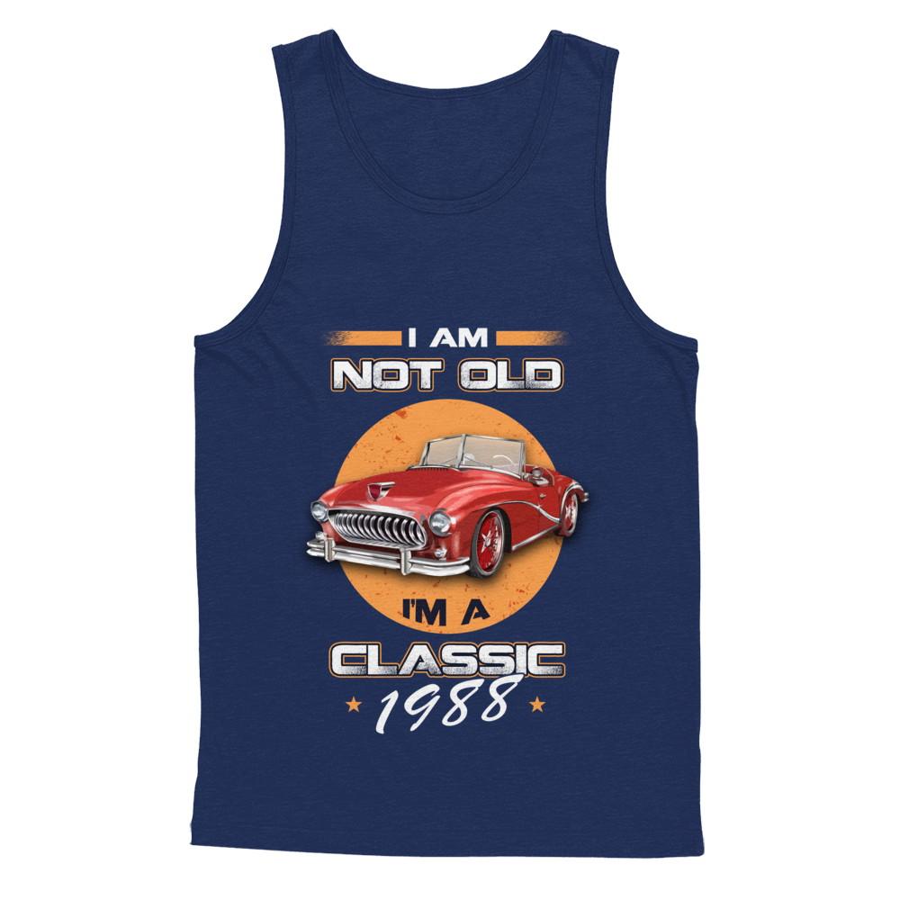 I'm Not Old I'm A Classic 1988 Car-T-Shirt & Hoodie-Unisex Tank-Navy