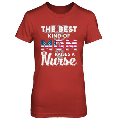 Best Mom Raises A Nurse Mothers Day Gift-T-Shirt & Hoodie-Women's T-Shirt-Red