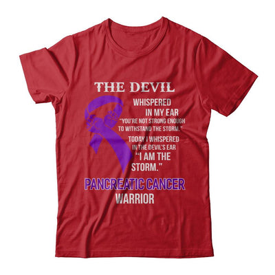 I Am The Storm Support Pancreatic Cancer Warrior Gift-T-Shirt & Hoodie-Classic T-Shirt-Red