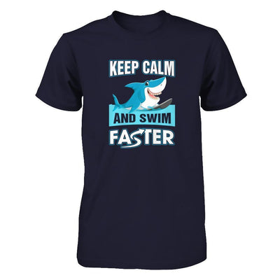 Keep Calm And Swim Faster-T-Shirt & Tank Top-Premium T-Shirt-Midnight Navy