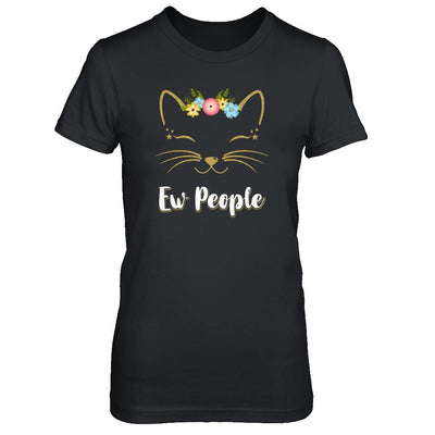 Ew People Kitty Cat-T-Shirt & Tank Top-Women's T-Shirt-Black