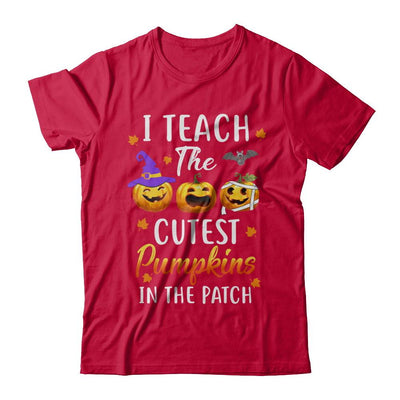 I Teach The Cutest Pumpkins In The Patch Halloween-T-Shirt & Hoodie-Classic T-Shirt-Red