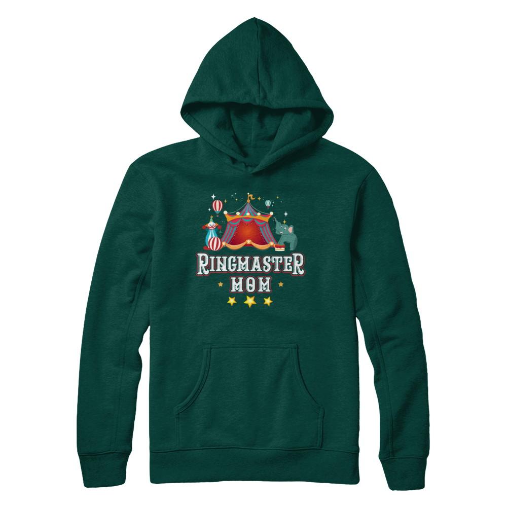 Ringmaster Mom Circus Carnival Children Party-T-Shirt & Hoodie-Pullover Hoodie-Deep Forest
