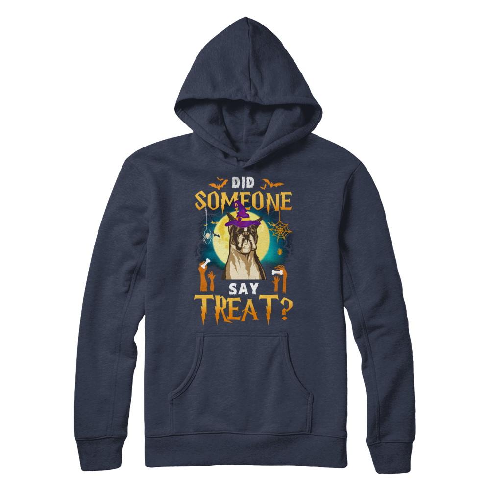Did Someone Say Treat Boxer Halloween Costume-T-Shirt & Hoodie-Pullover Hoodie-Navy