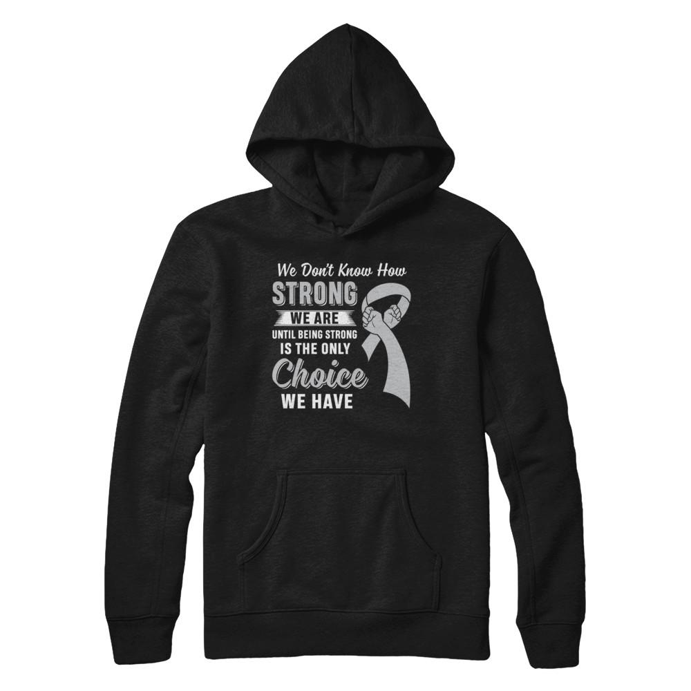 Being Strong Choice Parkinson's Disease Brain Cancer-T-Shirt & Hoodie-Pullover Hoodie-Black