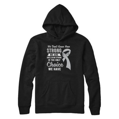 Being Strong Choice Parkinson's Disease Brain Cancer-T-Shirt & Hoodie-Pullover Hoodie-Black