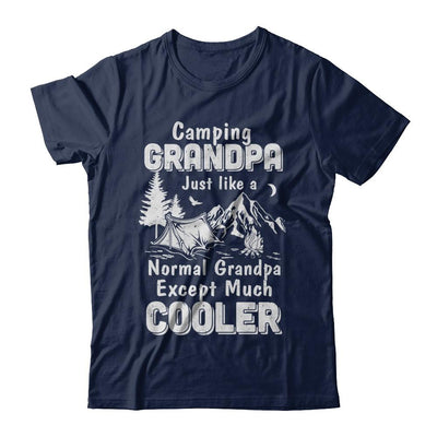 Camping Grandpa Except Much Cooler-T-Shirt & Hoodie-Classic T-Shirt-Navy