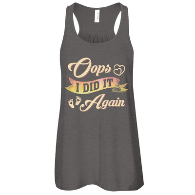 Oops I Did It Again Baby Feet Heart Pregnancy Bump-T-Shirt & Tank Top-