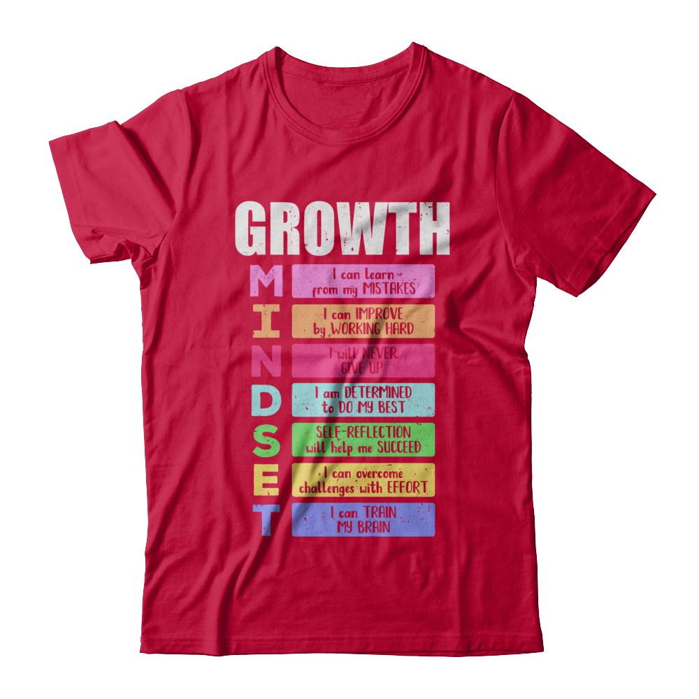 Growth Mindset-T-Shirt & Hoodie-Classic T-Shirt-Red