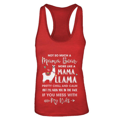 Not So Much A Mama Bear More Like A Mama Llama-T-Shirt & Tank Top-Women's Ideal Racerback Tank-Red