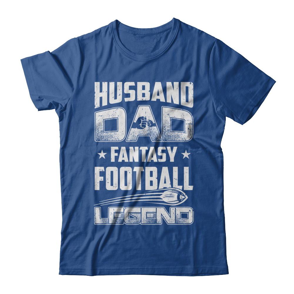 Husband Dad Fantasy Football Legend Fathers Day Gift-T-Shirt & Hoodie-Classic T-Shirt-Royal