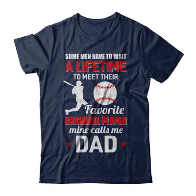 Funny My Favorite Baseball Player Calls Me Dad-T-Shirt & Hoodie-