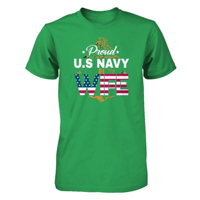 Proud US Navy Wife-T-Shirt & Hoodie-Premium T-Shirt-Kelly Green