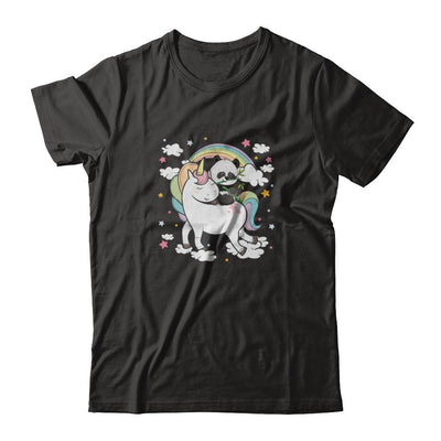 Panda Riding Unicorn-T-Shirt & Tank Top-Premium T-Shirt-Black