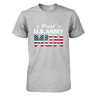 Proud Us Army Mom-T-Shirt & Hoodie-Premium T-Shirt-Heather Gray