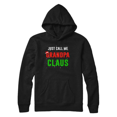 Santa Grandpa Claus Matching Family Christmas Pajamas-T-Shirt & Sweatshirt-Pullover Hoodie-Black