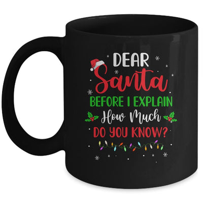 2021 Funny Christmas Adults Kids Santa I Can Explain Youth Mug-Coffee Mug-Mug-Black