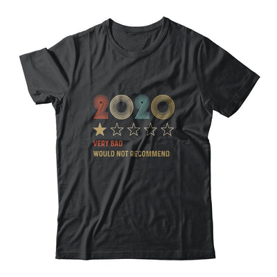 2020 One Star Rating Very Bad Would Not Recommend-T-Shirt & Hoodie-Classic T-Shirt-Black