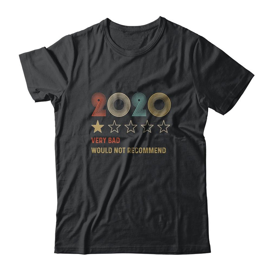 2020 One Star Rating Very Bad Would Not Recommend-T-Shirt & Hoodie-Classic T-Shirt-Black