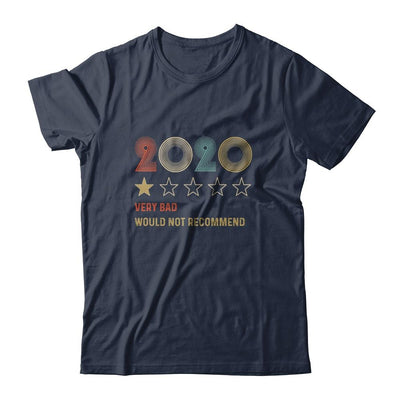 2020 One Star Rating Very Bad Would Not Recommend-T-Shirt & Hoodie-Classic T-Shirt-Navy