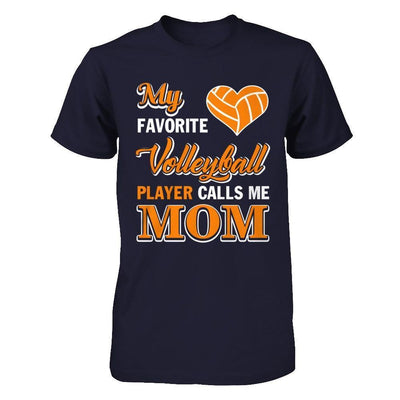 My Favorite Volleyball Player Calls Me Mom-T-Shirt & Hoodie-Premium T-Shirt-Midnight Navy