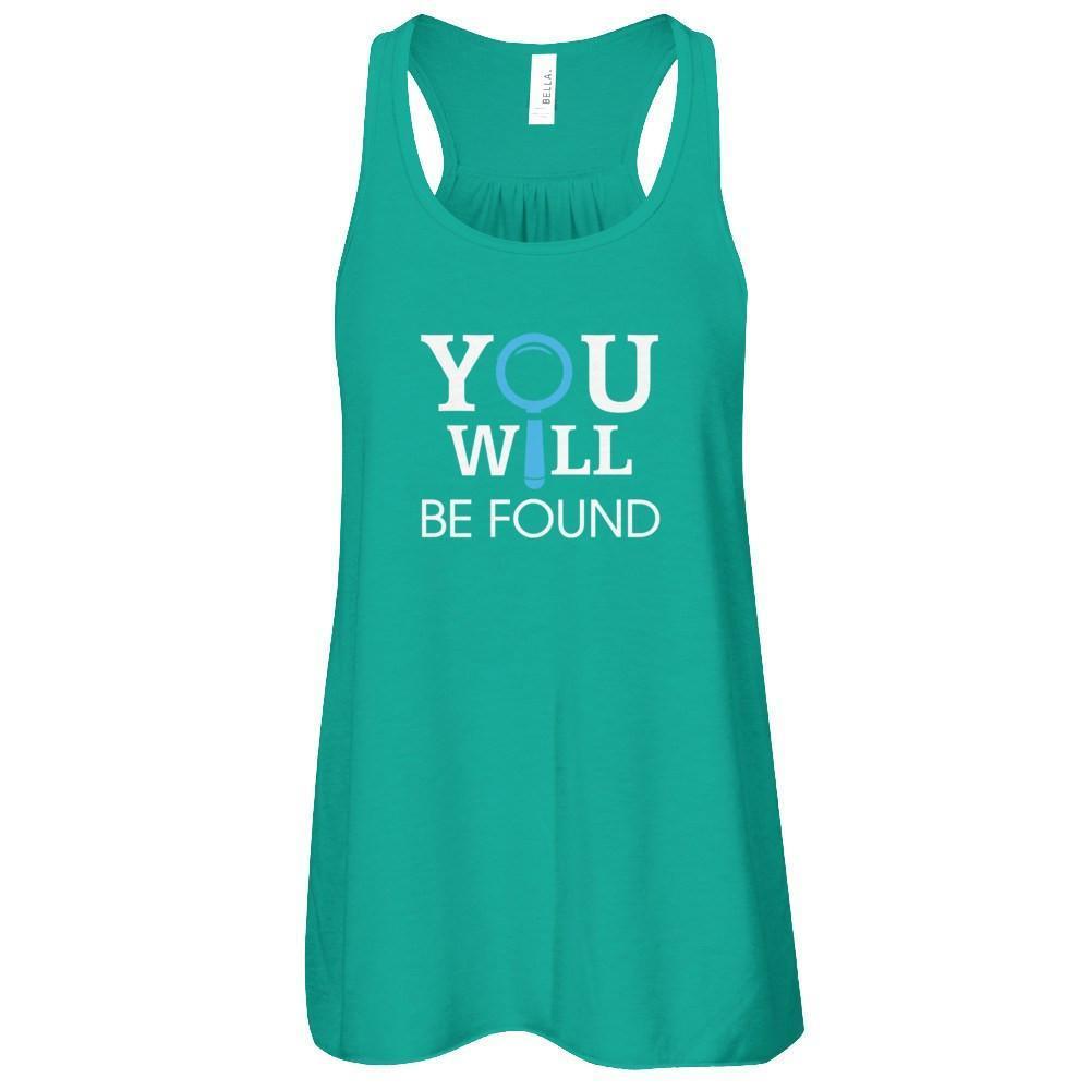 You Will Be Found-T-Shirt & Tank Top-Women's Flowy Racerback Tank-Kelly