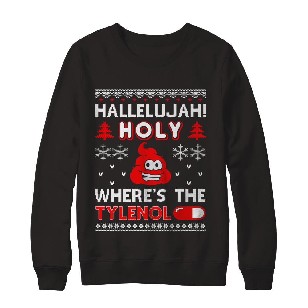 Hallelujah Holy Where's The Christmas Ugly Sweater