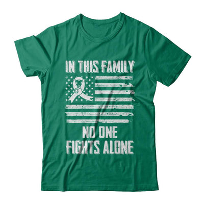 In This Family No One Fights Alone Lung Cancer-T-Shirt & Hoodie-Classic T-Shirt-Kelly Green