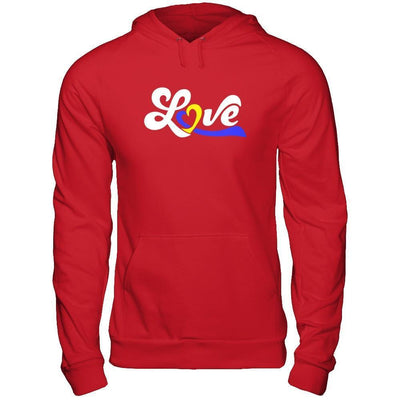 Love Down Syndrome Awareness-T-Shirt & Hoodie-Pullover Hoodie-Red