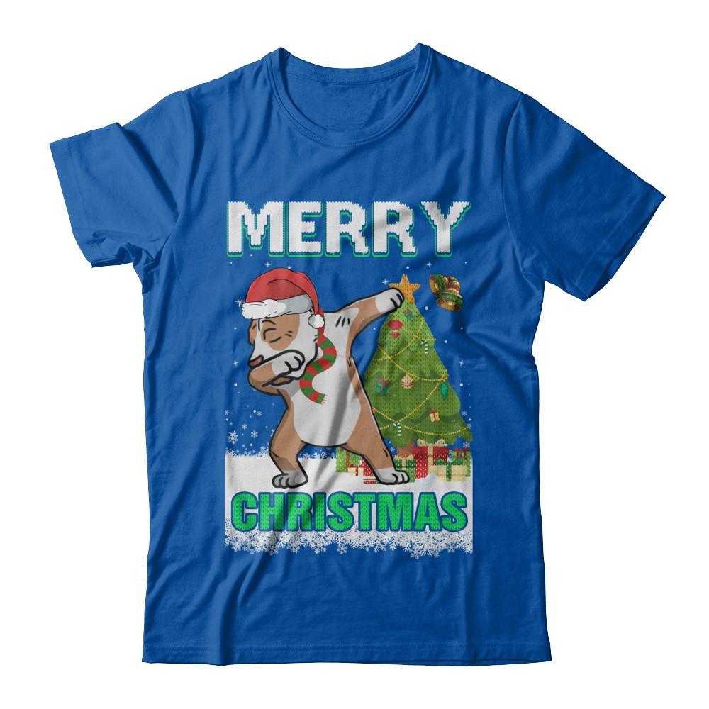 Cute Pit bull Claus Merry Christmas Ugly Sweater-T-Shirt & Sweatshirt-Premium T-Shirt-Royal