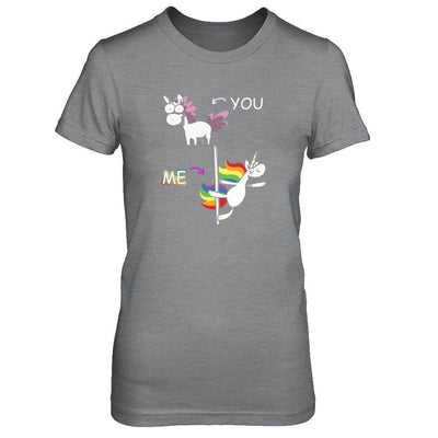 Cute Unicorn You Me-T-Shirt & Tank Top-Women's T-Shirt-Sport Grey