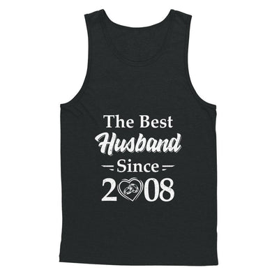 13th Married Together Anniversary Since 2008 Wife Husband-T-Shirt & Hoodie-Unisex Tank-Black