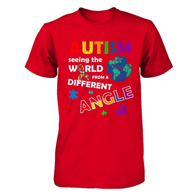 Autism Seeing The World Differently Angel-T-Shirt & Hoodie-Premium T-Shirt-Red