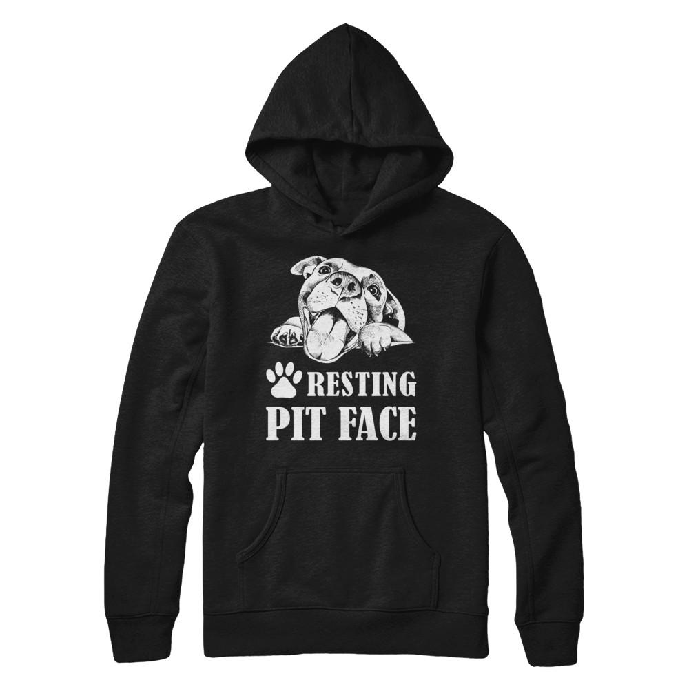 Resting Pit Face-T-Shirt & Hoodie-Pullover Hoodie-Black