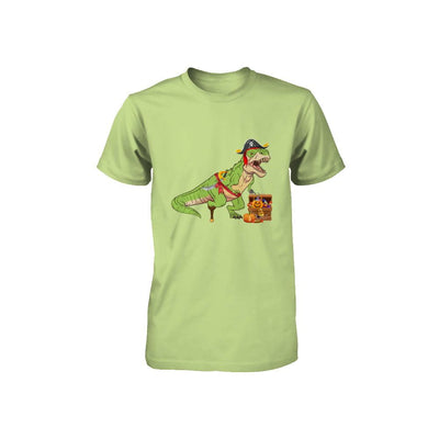Dinosaurs T-Rex Pirate Halloween Saurus For Kids Youth-Youth Shirt-Toddler T-Shirt-Key Lime