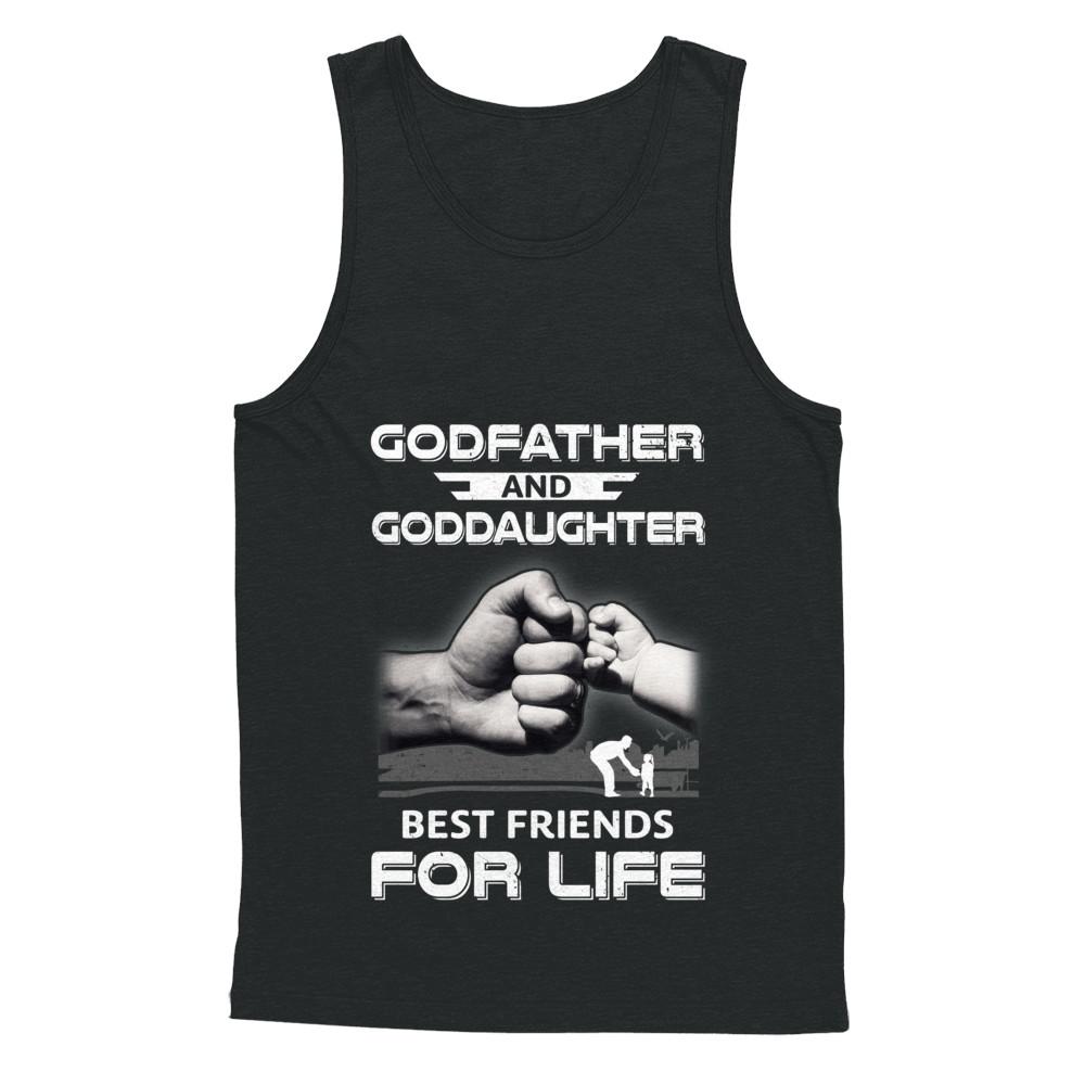 God-Father God-Daughter Best Friends For Life Fathers Day-T-Shirt & Hoodie-Unisex Tank-Black