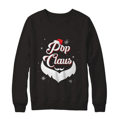 Santa Beard Matching Christmas Pajamas Pop Claus-T-Shirt & Sweatshirt-Crewneck Sweatshirt-Black