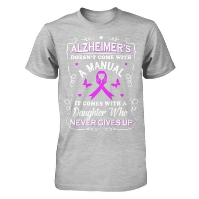 Alzheimer's Doesn't Come With A Manual-T-Shirt & Hoodie-Premium T-Shirt-Heather Gray