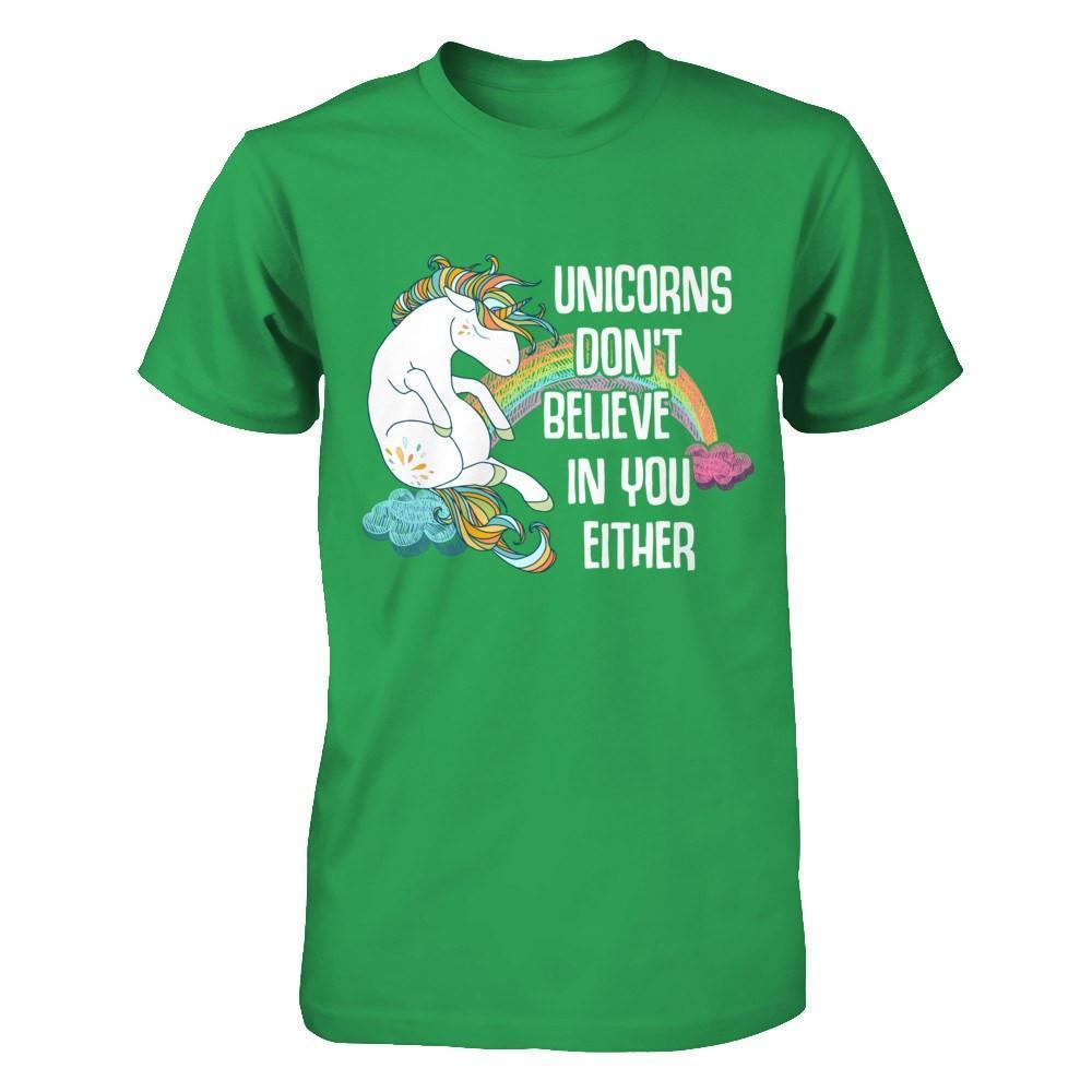 Unicorns Don't Believe In You Either-T-Shirt & Hoodie-Premium T-Shirt-Kelly Green
