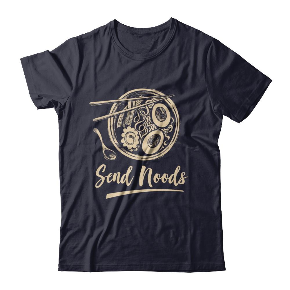 Send Noods Ramen Noodles-T-Shirt & Hoodie-Premium T-Shirt-Midnight Navy
