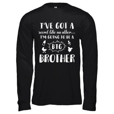 Secret Like No Other I'm Going To Be A Big Brother-T-Shirt & Hoodie-Long Sleeve T-Shirt-Black
